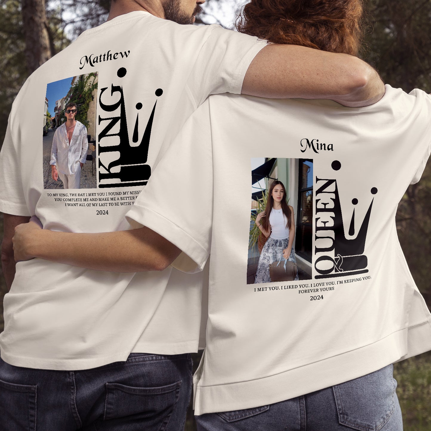 Couple - King & Queen - Personalized Shirt