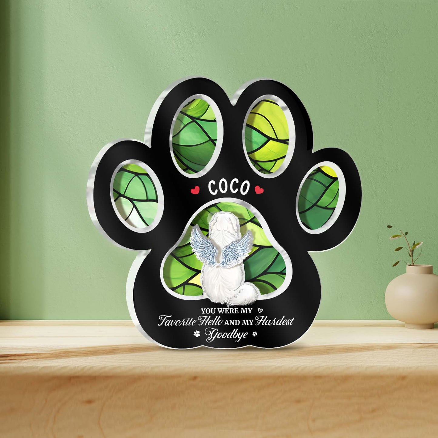 Pet Lover - Best Friend Is Never Forgotten - Personalized 3-Layered Acrylic Plaque