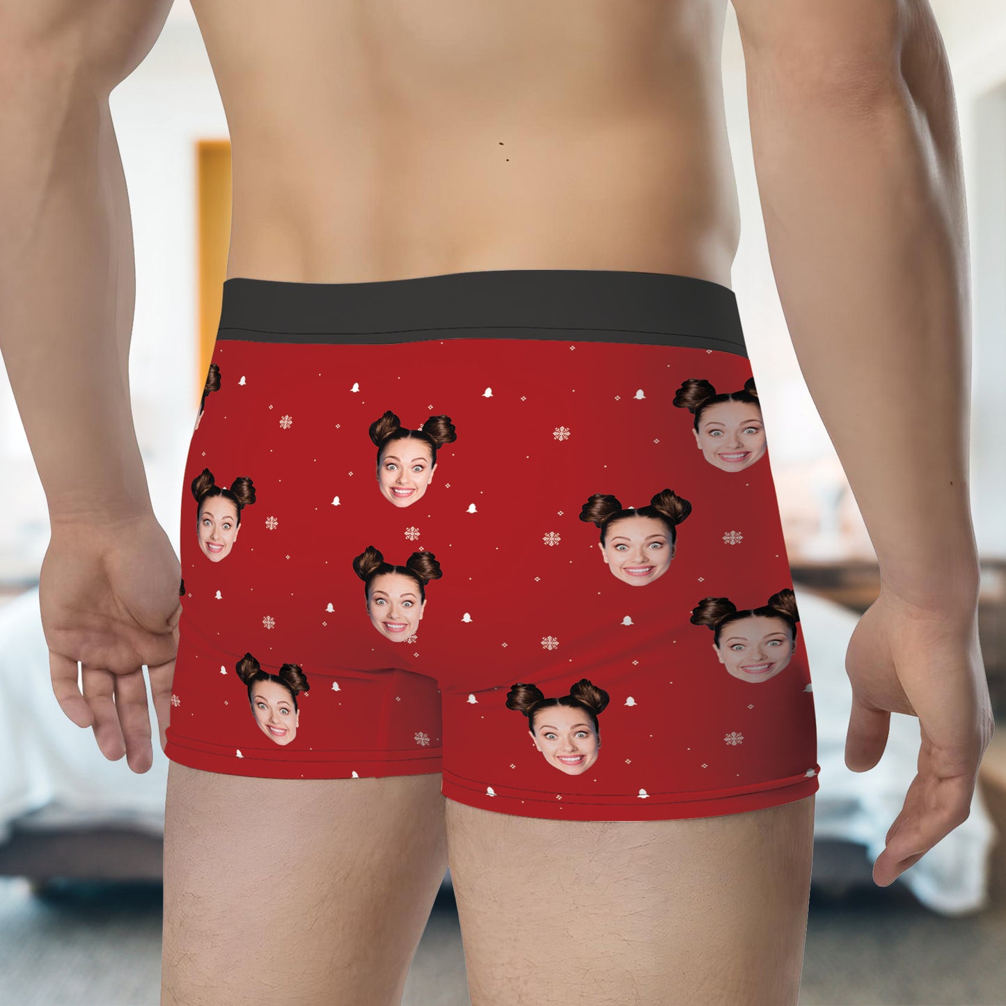 Couple - Only ... Can Jingle My Bells - Personalized Boxer