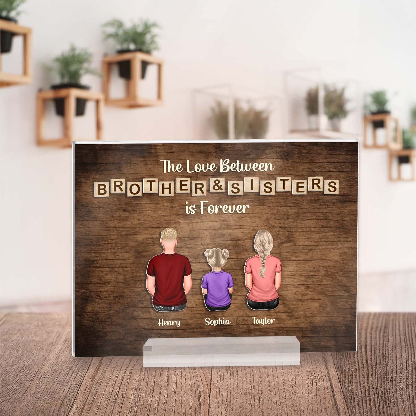 Family - A Whole Lot Of Love - Personalized 2-Layer Acrylic Plaque