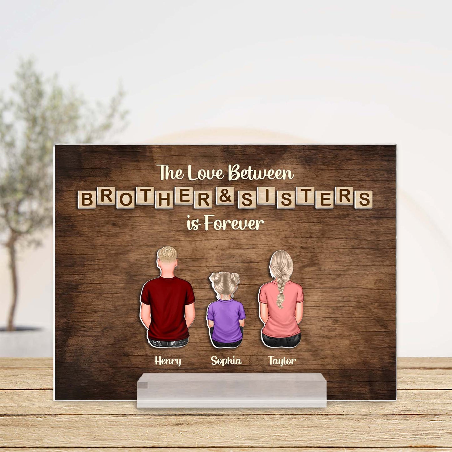 Family - A Whole Lot Of Love - Personalized 2-Layer Acrylic Plaque