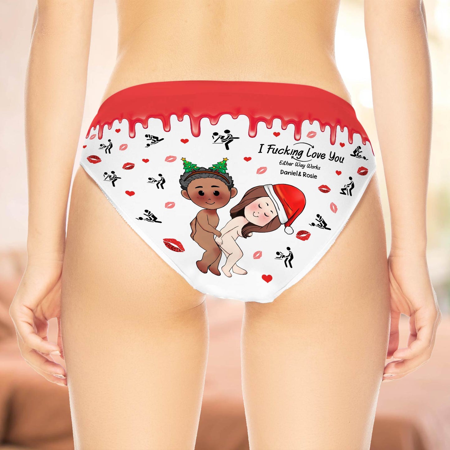 Couple - Fuck Me Master - Personalized Woman's Underwear