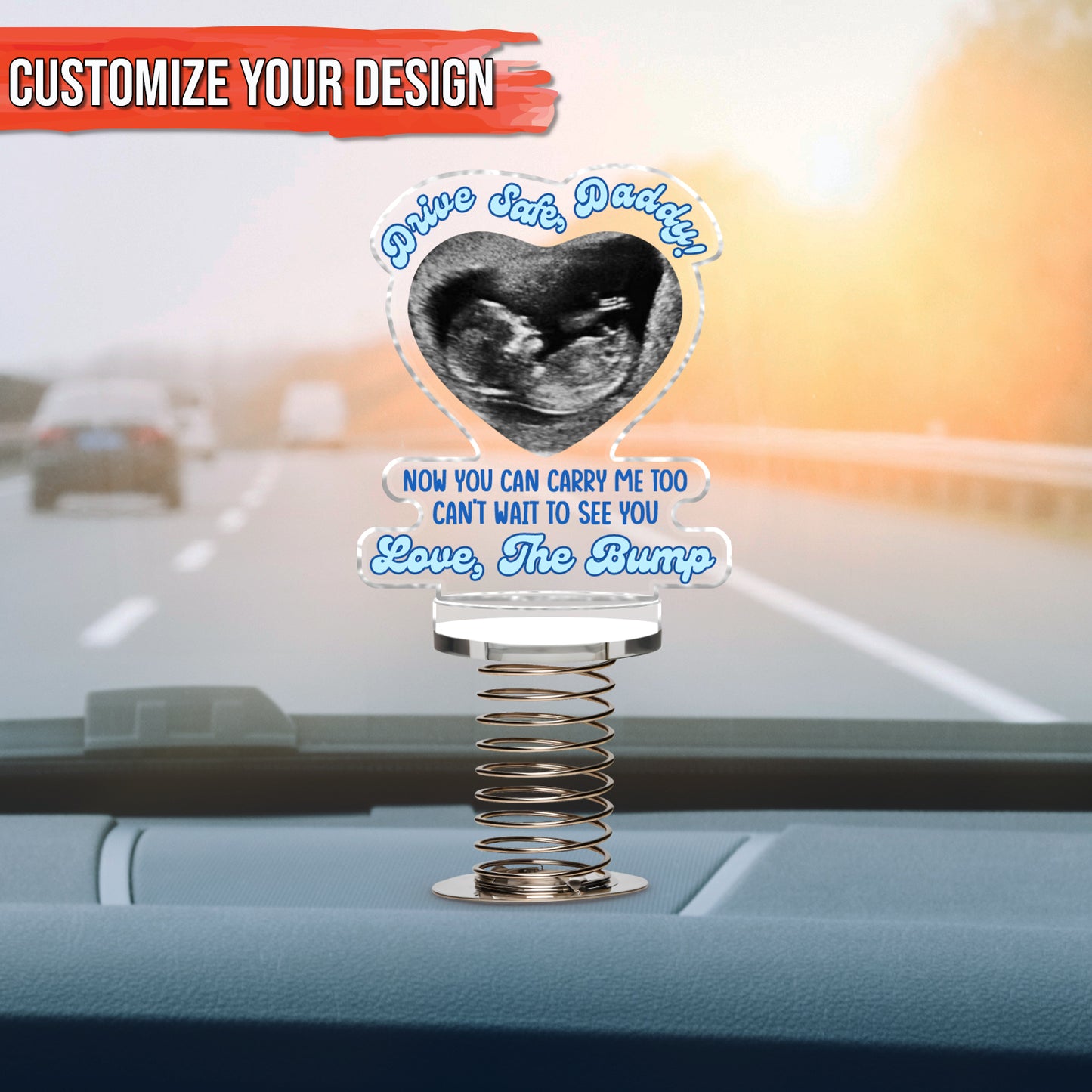 Father - Drive Safe, Daddy! - Personalized Shaking Standee