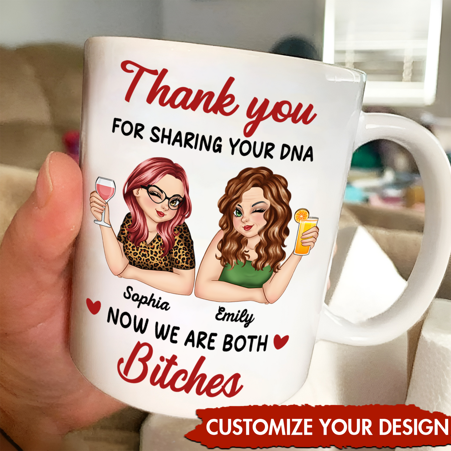 Mother - Thanks For Sharing Your DNA - Personalized Mug