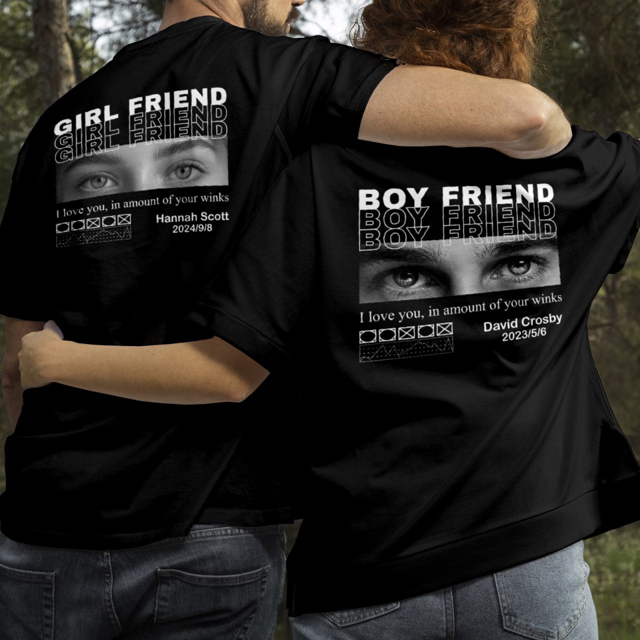 Couple - Valentine - Personalized T-shirt