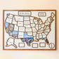 Travel Lovers - United States Travel Map - Personalized Travel Map