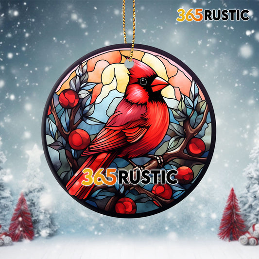 Christmas - Beautiful Bird Christmas Decoration - Personalized Ceramic Ornament