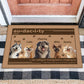 Pet Lover - Audacity (Noun), Not Calling Or Texting Before Stopping By - Personalized Pet Doormat