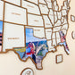 Travel Lovers - United States Travel Map - Personalized Travel Map