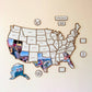 Travel Lovers - United States Travel Map - Personalized Travel Map