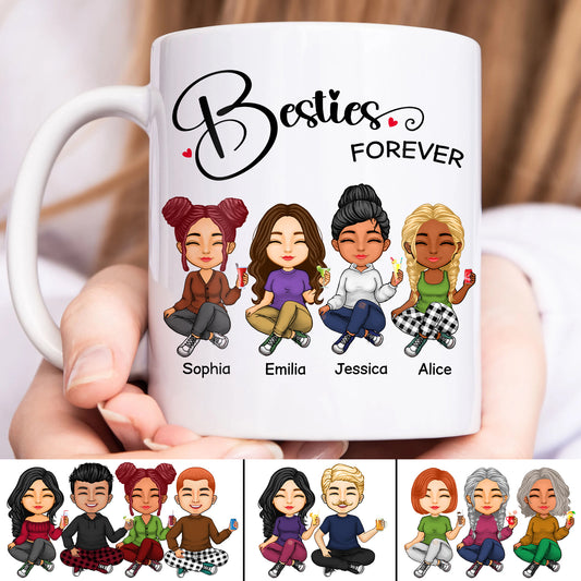 Besties - Besties Forever - Personalized Mug (Ver 5)