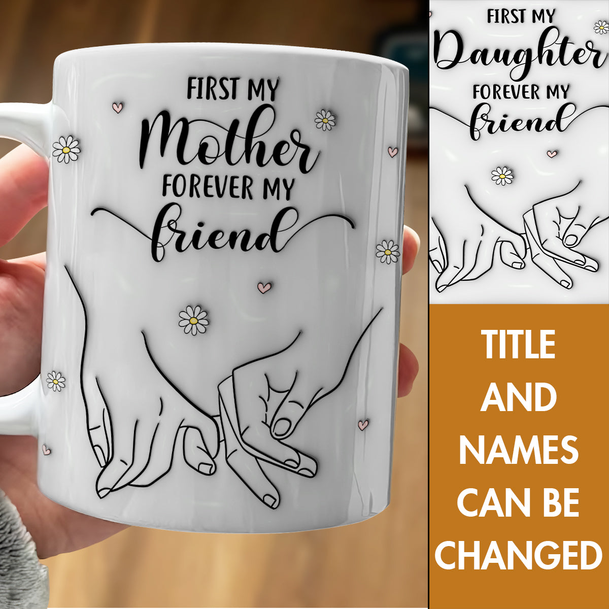 Mother - First My Mother Forever My Friend - Family Personalized Mug