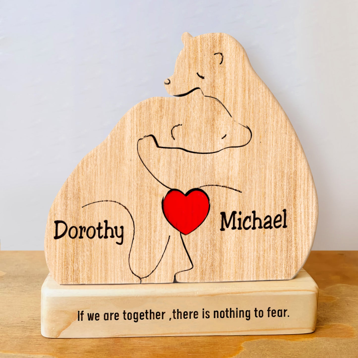 Family - Bear Family - Personalized Wooden Puzzle