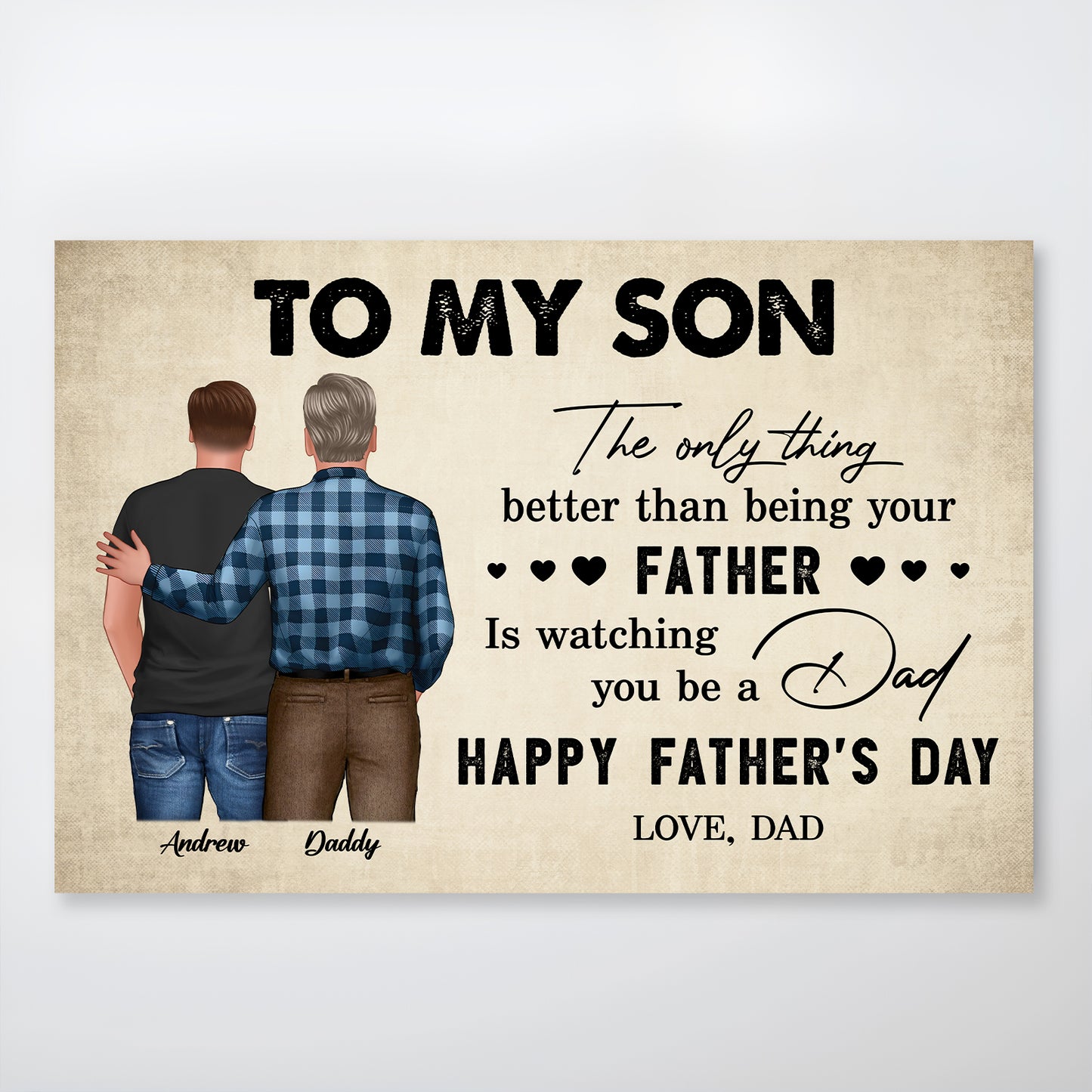 Family - From Mom To Son - Personalized Poster