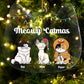 Pet Lovers - Meowy Catmas - Personalized Acrylic Ornament