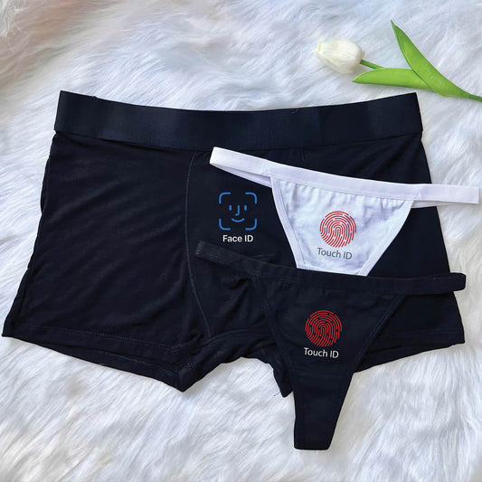 Couple - Face ID & Touch ID - Boxer & Woman's Underwear