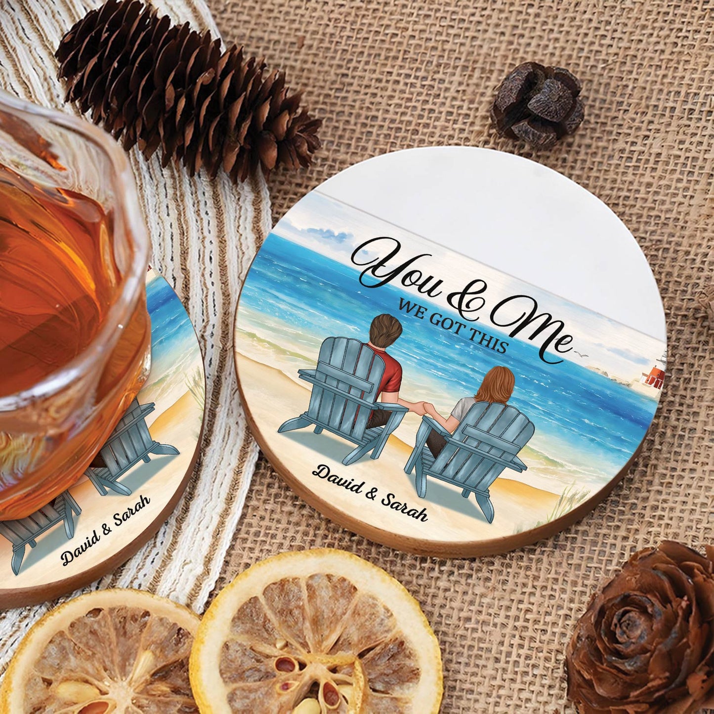 Couple - You & Me We Got This - Personalized Coaster