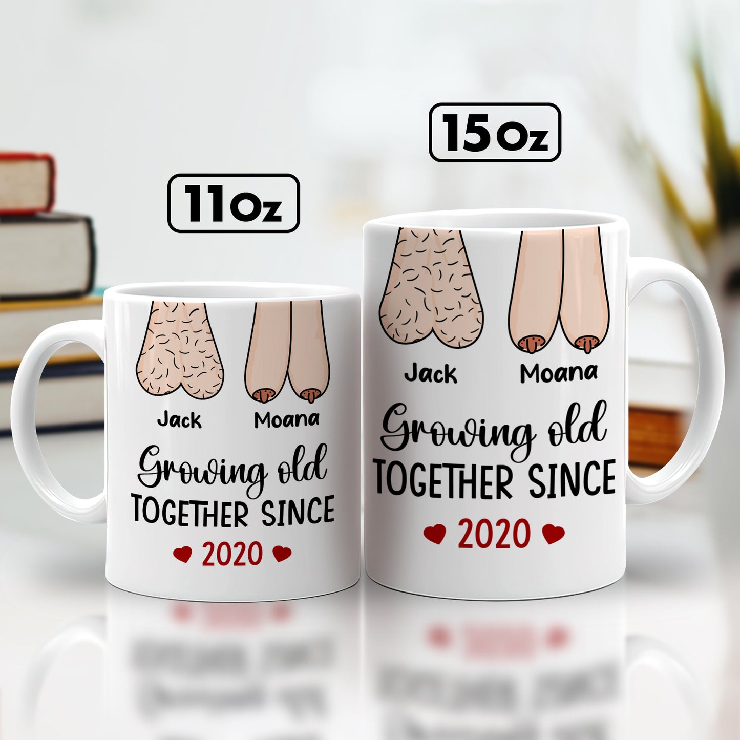 Gift For Couple - Growing Together - Personalized Mug