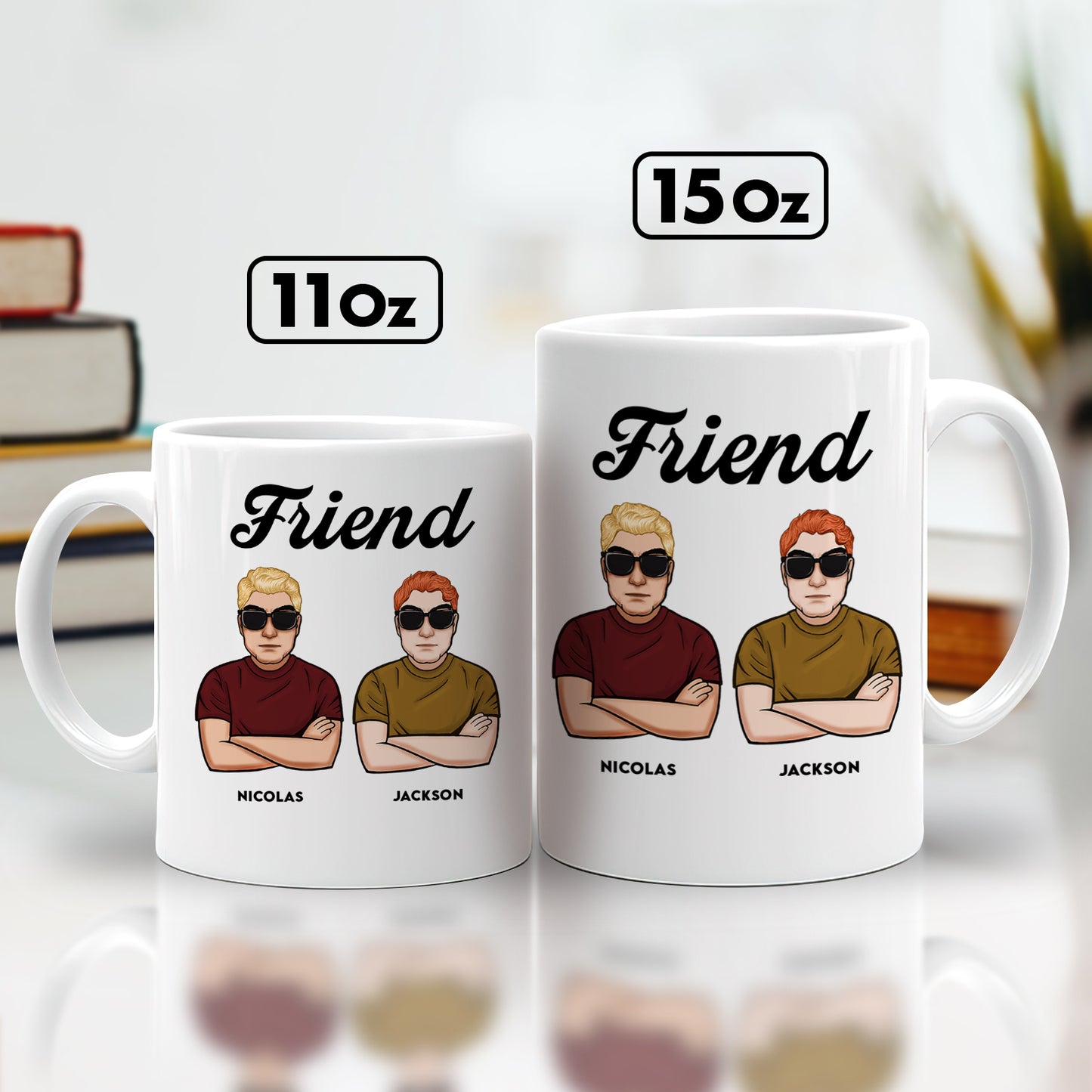 Friends - Congrats On Being My Brother You Lucky Man - Personalized Mug