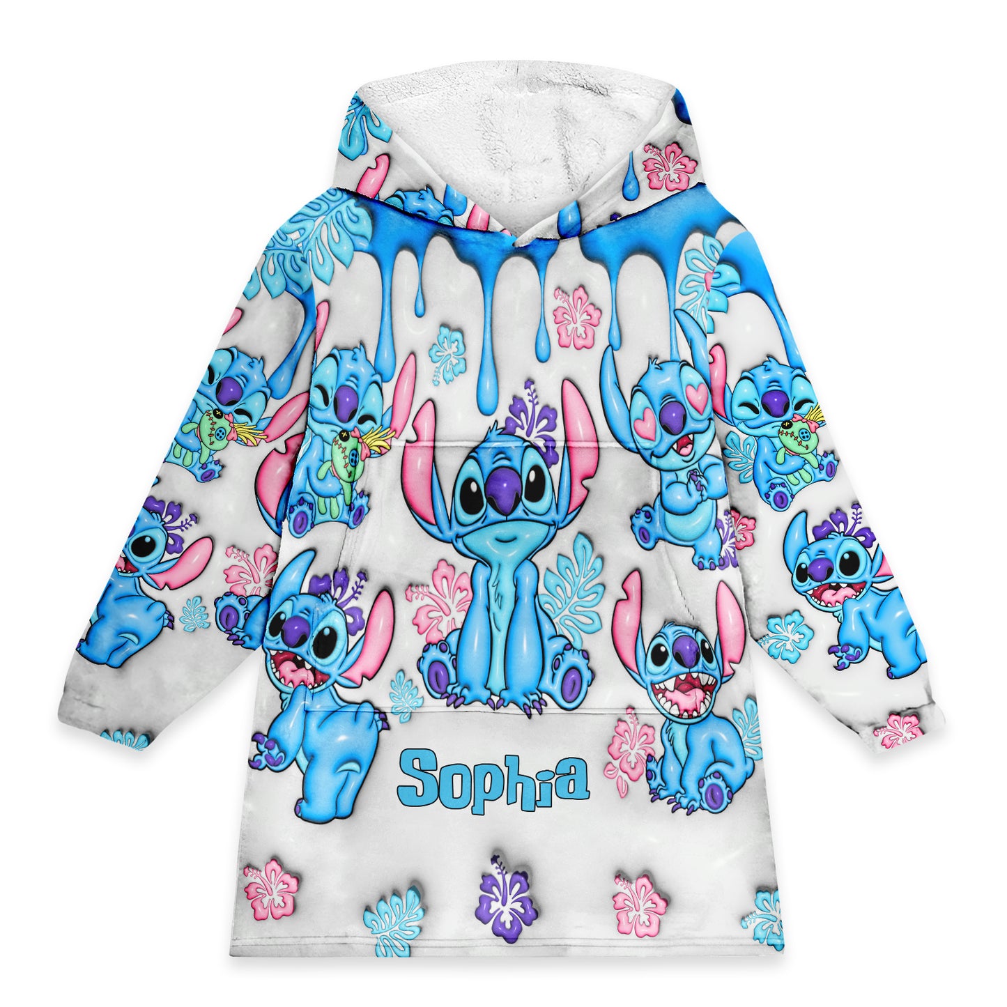 Ohana Means Family - Personalized Ohana Blanket Hoodie