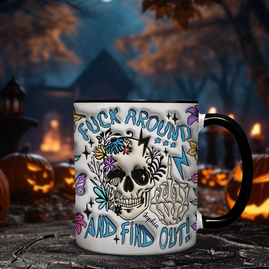 Halloween - Fuck Around And Find Out - Personalized Accent Mug