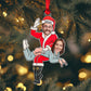 Couple - Custom Photo Funny Santa Couple - Personalized Acrylic Ornament