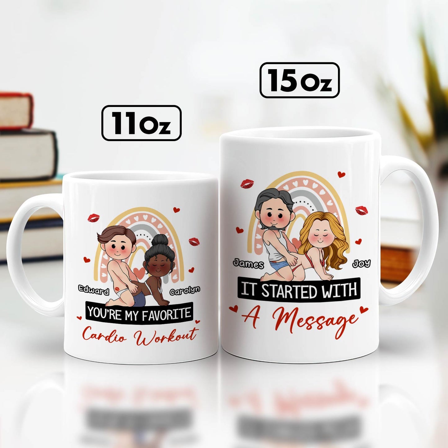 Couple - Valentine Gift - My Favorite Thing To Do Is You - Personalized Mug Ver 2