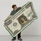 For Friend - Sleep Like A Millionaire - Personalized Dollar Blanket
