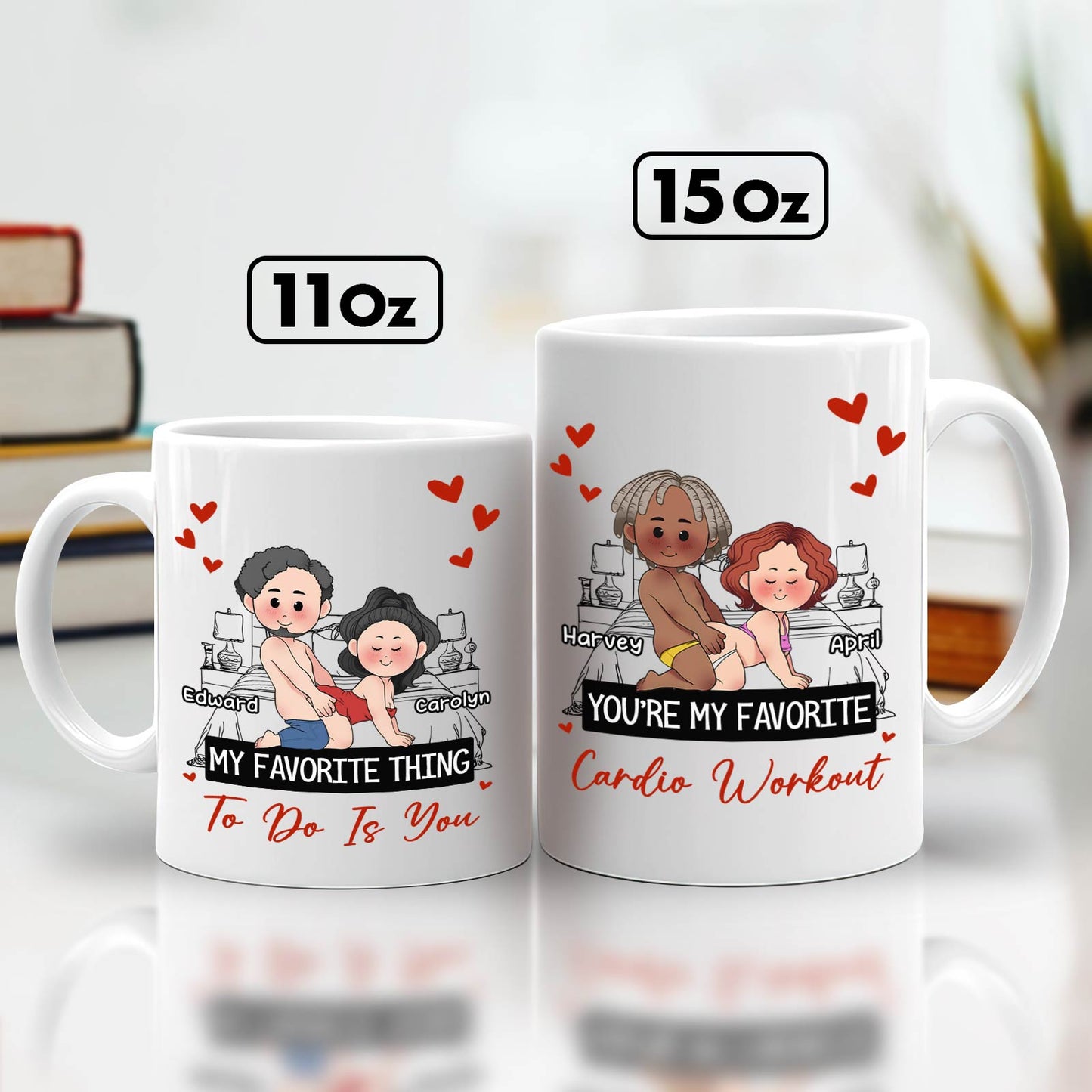 Couple - Valentine Gift - My Favorite Thing To Do Is You - Personalized Mug