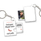 Couple - Put Your Finger Here And Pull - Personalized Photo Acrylic Slider Card Keychain