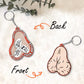 Father - We Used To Live In Your Balls - Personalized Acrylic Shaking Keychain