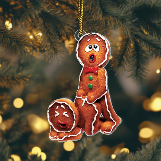 Couple - Spicy Gingerbread Love - Funny Christmas Ornament