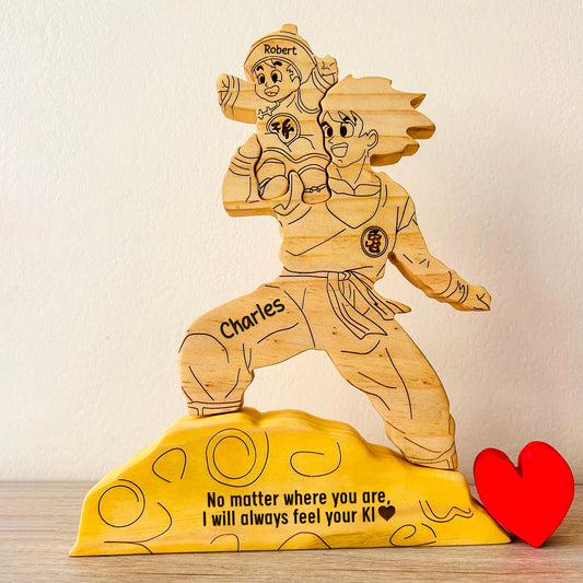 Father - Saiyan Legacy - Personalized Wooden Puzzle