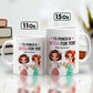 Besties - I'd Punch A Bitch For You - Personalized Mug