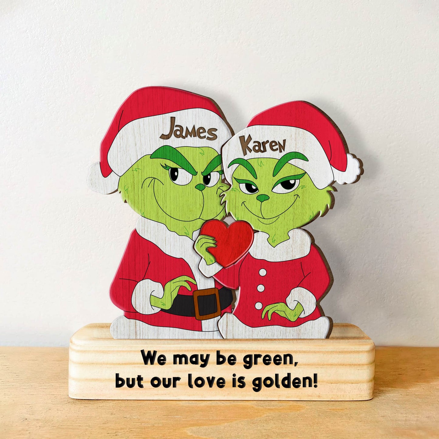 Family - Grinch Family - Personalized Wooden Puzzle