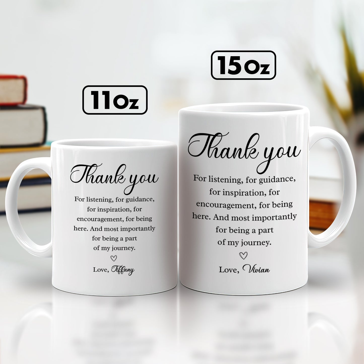 Thank You - Gift For Friends - Personalized Mug