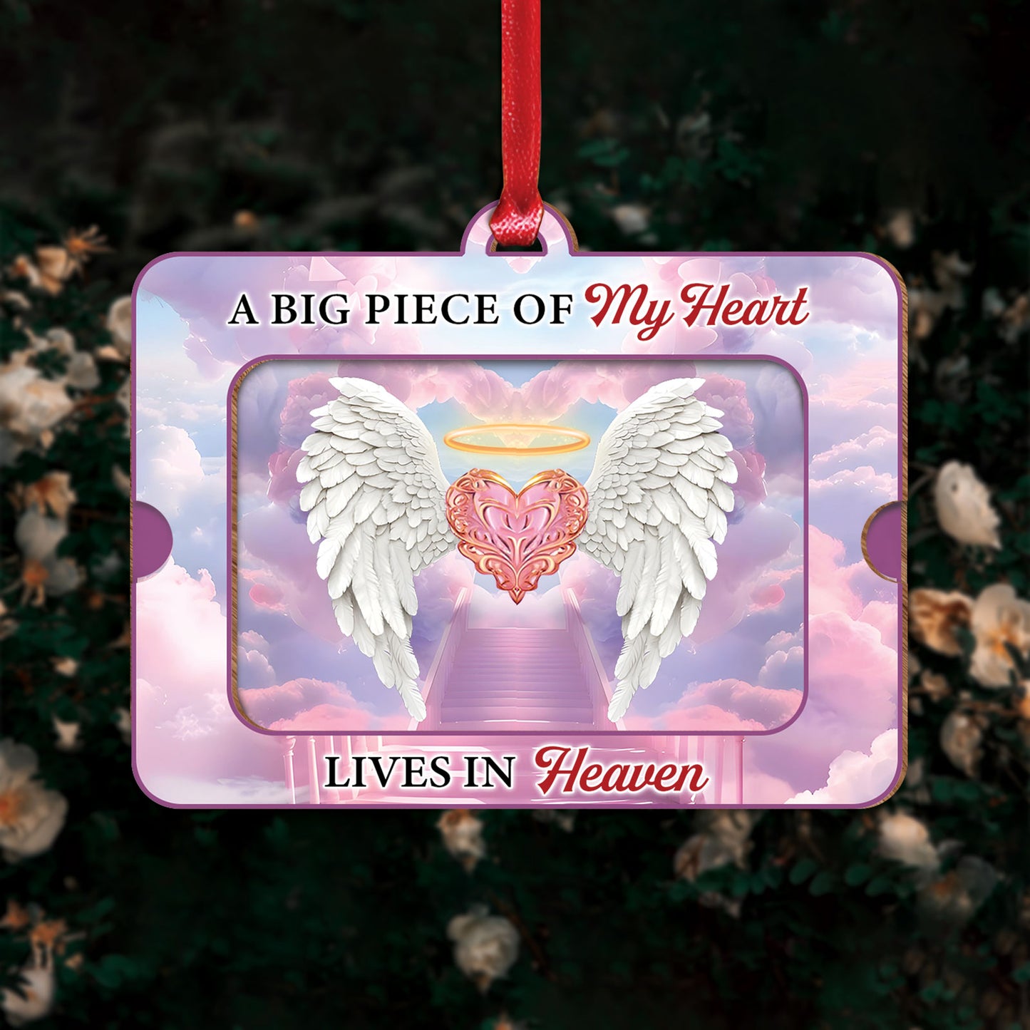 Family - In Loving Memory - Personalized Wooden Slider Card