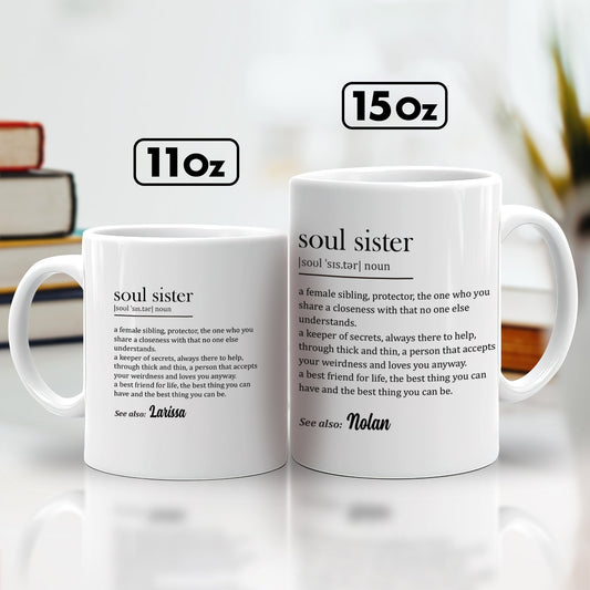 Soul Sister Definition - Personalized Mug