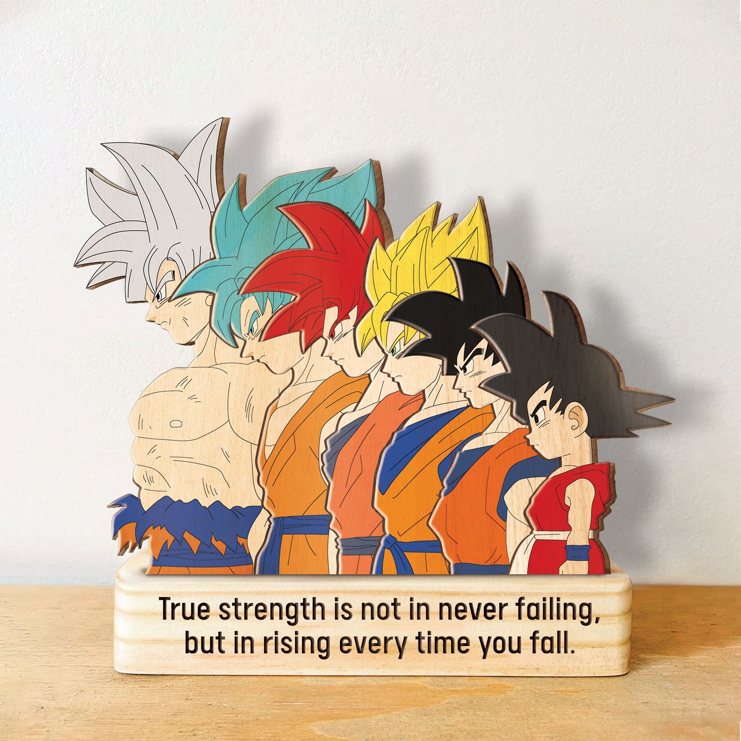 Anime Characters - Son Goku's Forms - Personalized Wooden Puzzle