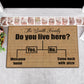 Family - Do You Live Here - Personalized Yes Or No Doormat