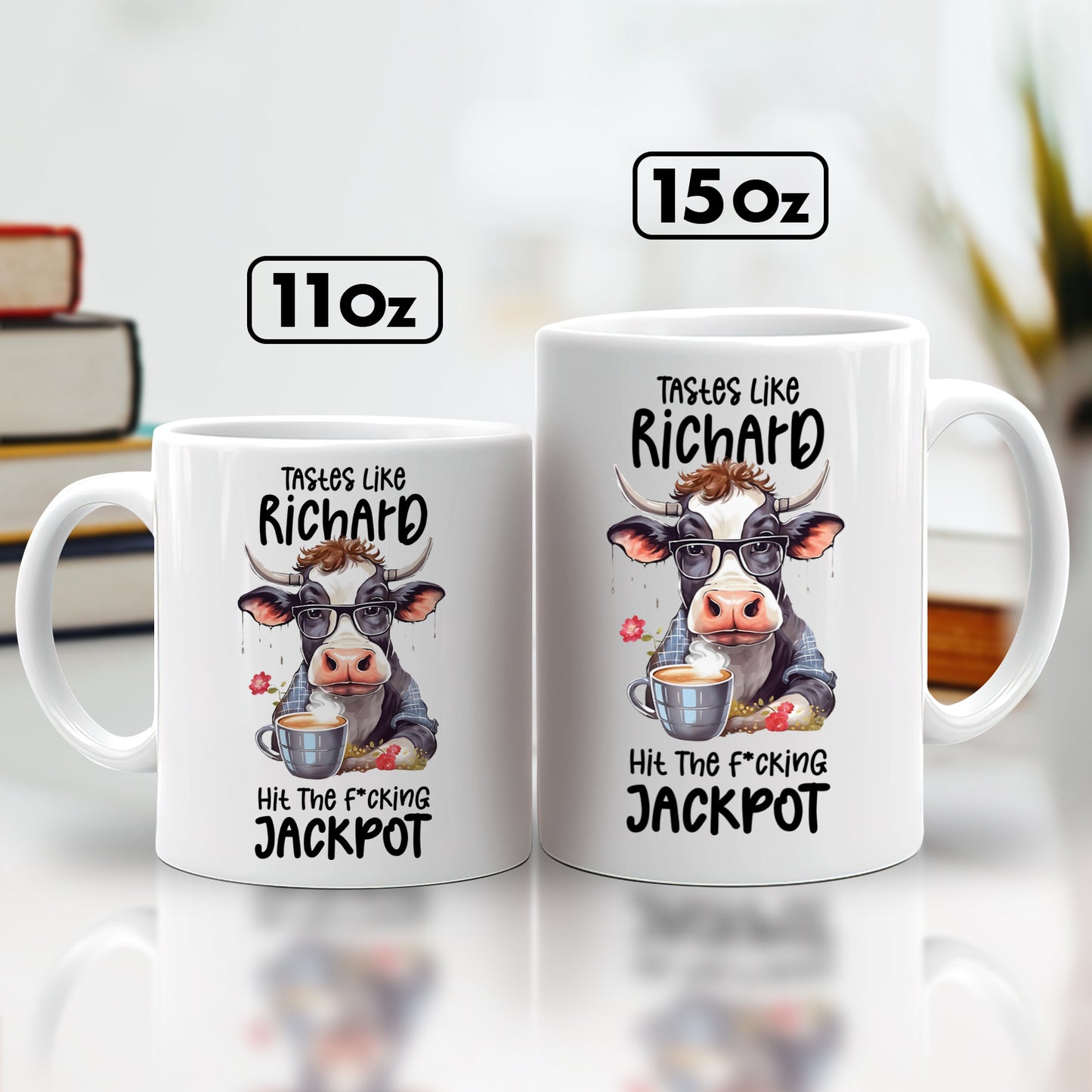 Tastes Like...Hit The F*cking Jackpot  - Personalized Mug