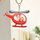 Couple - Love Journey Of Ours - Personalized Helicopter Shaking Keychain