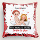 Couple - My Favorite thing To Do Is You - Personalized Sequin Pillow