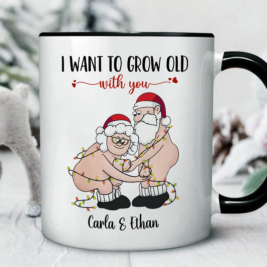 Couple - I Want To Grow Old With You - Personalized Accent Mug