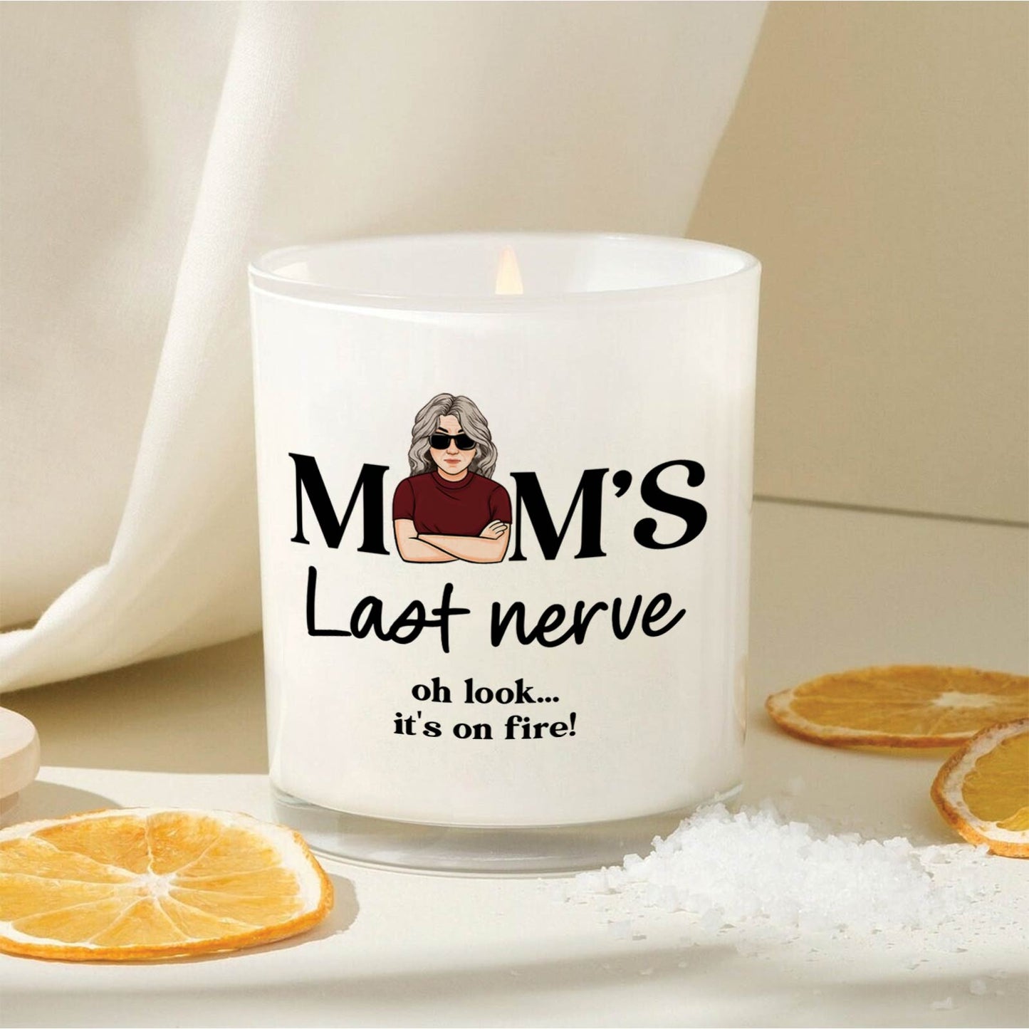 Mom - Mom's Last Nerve - Personalized Scented Candle