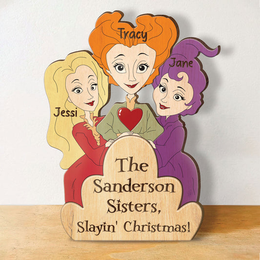 Sisters - Hocus Pocus Sanderson Sisters - Personalized Wooden Puzzle