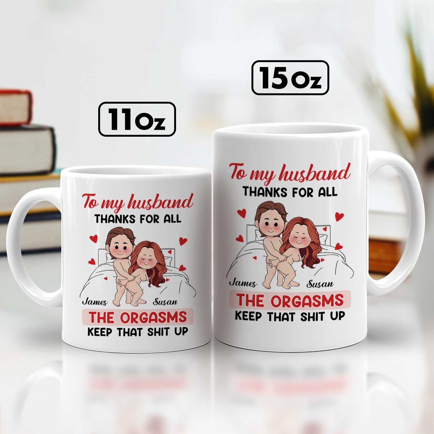 Couple -  The Orgasms - Personalized Mug