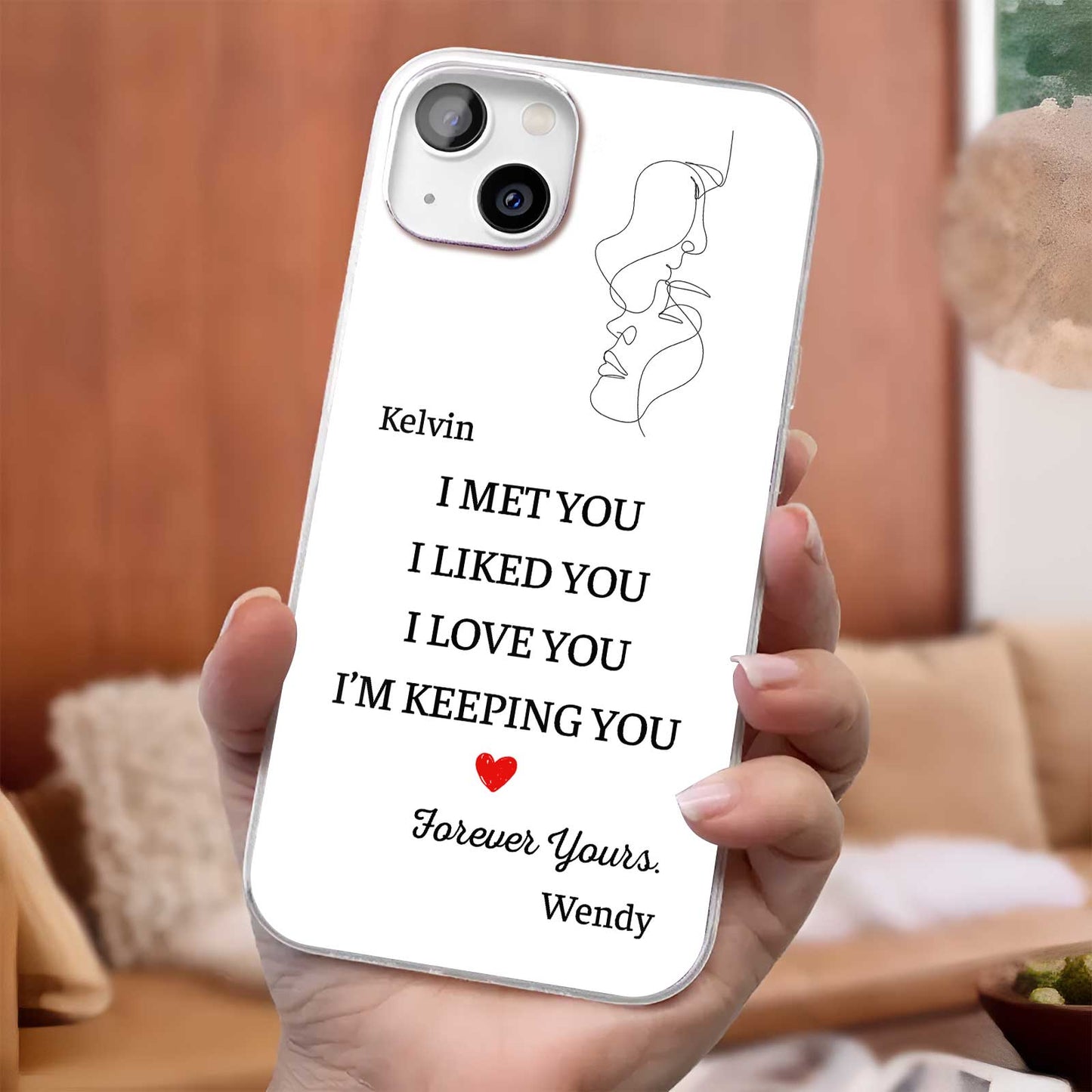 Couple - I Met You - Personalized Phone Case