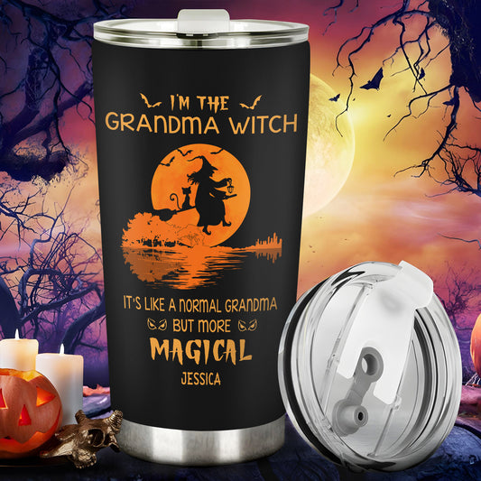 Halloween - I'm the Grandma Witch - Personalized Witch Tumbler