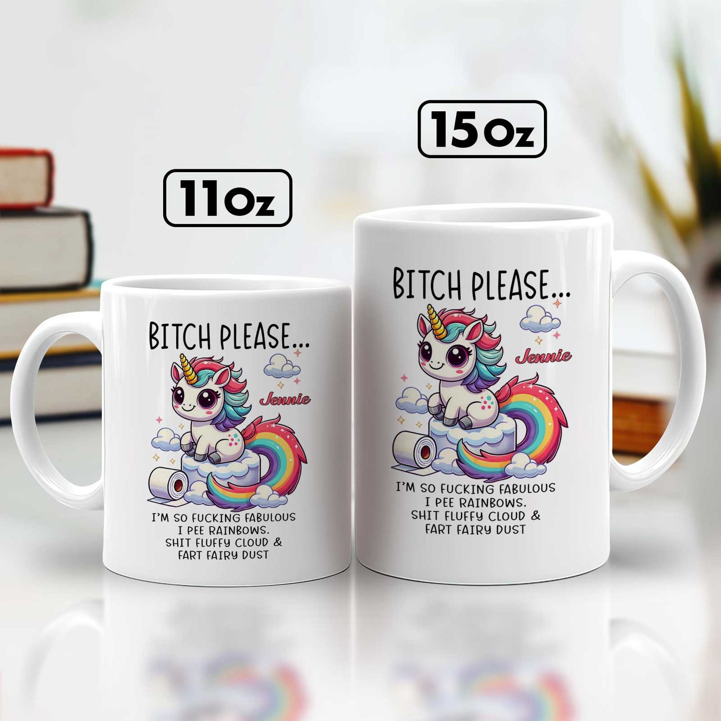 Bestie - Bitch Please - Personalized Unicorn Mug